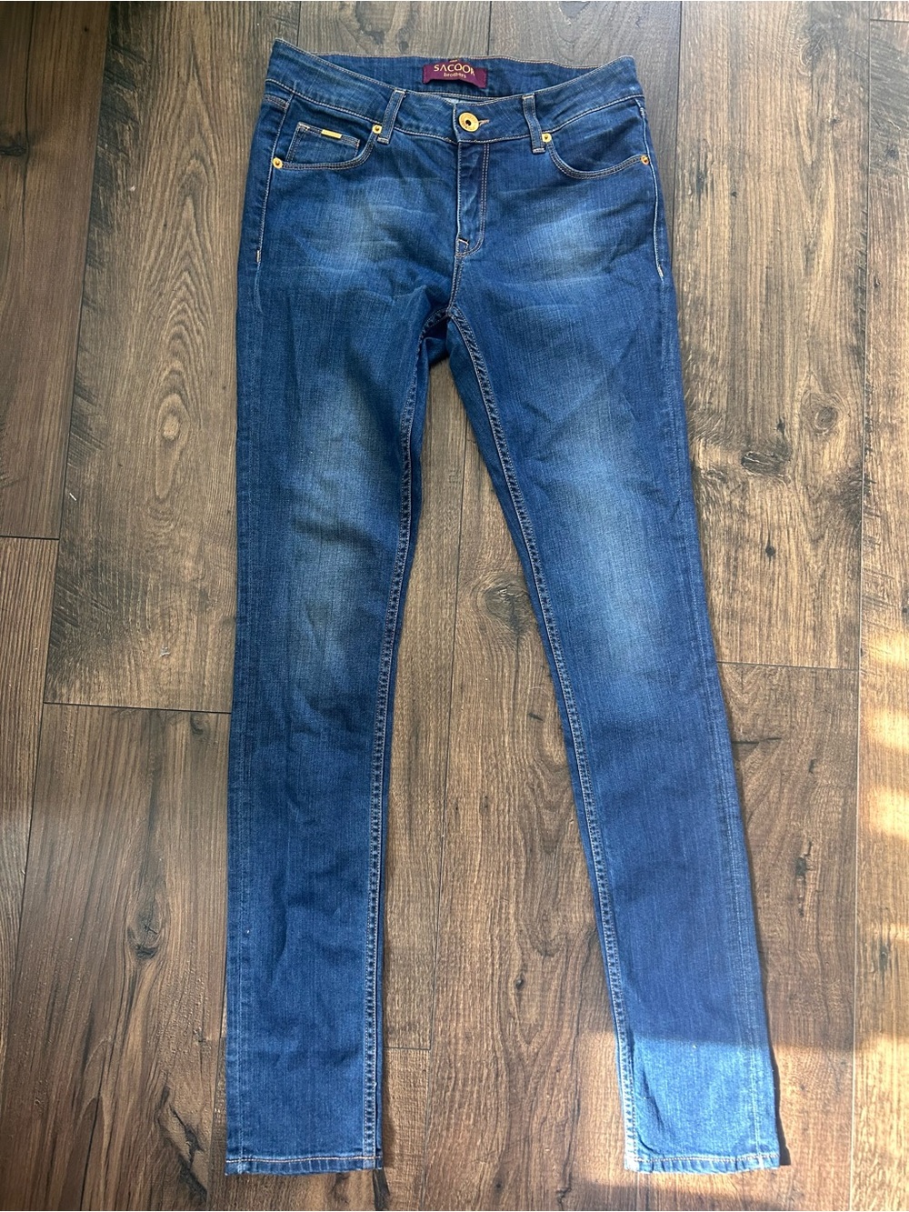 Slim Stretch Skinny Jeans in Dark Blue